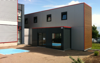 Extension bureaux et SAV en modulaire pour Nouvelec à Nancy