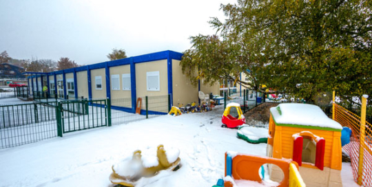 Crèche temporaire réalisée avec modules RBS