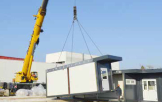 Modules des vestiaires du stade Daniel-Louis de Chaumont